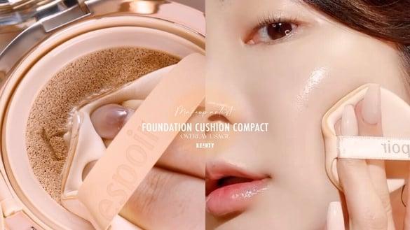 妈生感伪素颜怎么画？化妆师教学“气垫叠加”技巧、加码正确气垫用法，底妆更干净服贴