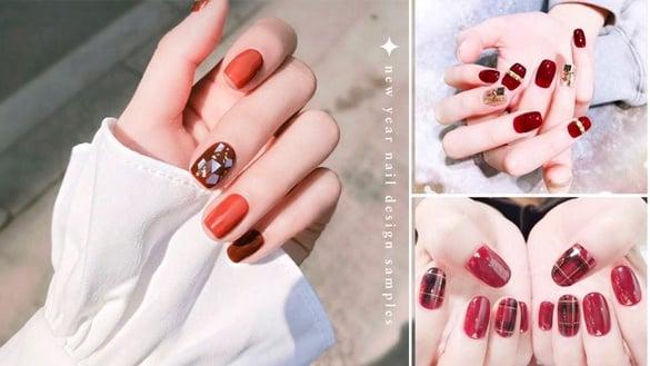 过年红色美甲20款范本！指甲形状看出你的个性，适合款式全搜罗