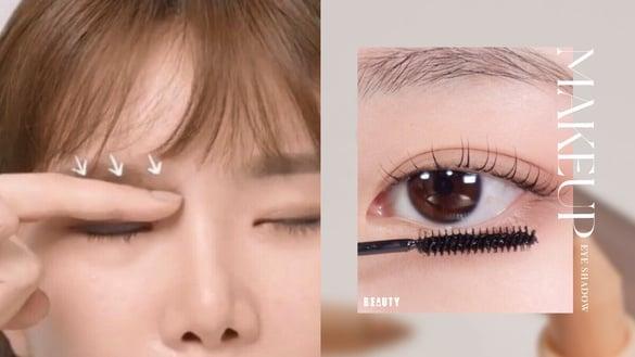 新手眼影这样画更干净！化妆师教学画出内外圈、眼影深邃消肿泡，内双、单眼皮也能画