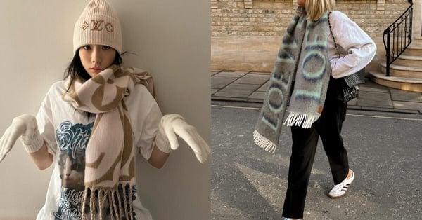 寒流必备20款“精品LOGO围巾入门推荐”：Burberry连帽款必抢、太妍同款LV粉嫩度超标！