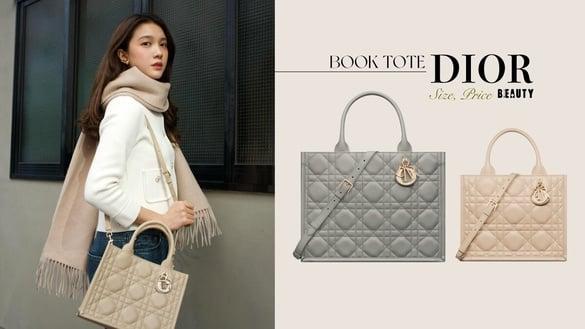 Dior Book Tote全新“藤格纹肩带款”刚上架就卖翻！官网尺寸＋价格整理，奶茶色必收！