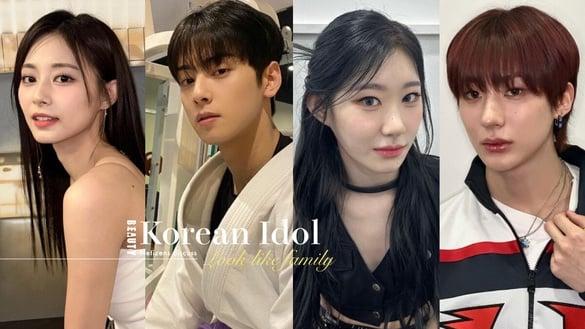 韩网热议10对长得像兄弟姊妹的男女偶像：车银优周子瑜撞脸？“他”亲姊姊更像彩领！