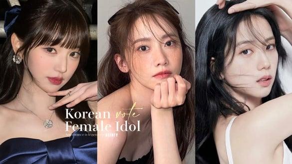 韩网票选“颜值是传奇”的女偶像TOP10：Jisoo、张员瑛都入榜，“她”证明岁月不败美人