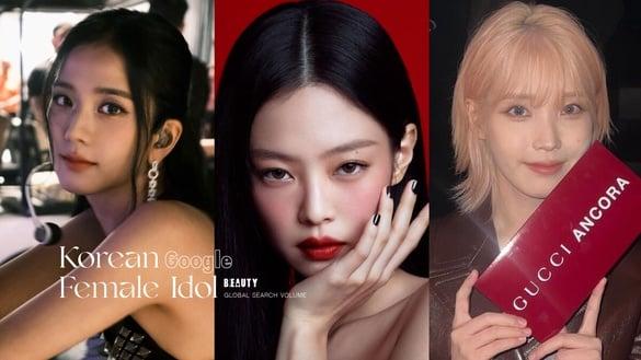 2023年全球Google搜索量Kpop女艺人TOP10：IU四月登小巨蛋开唱，Jennie将发个人新专！