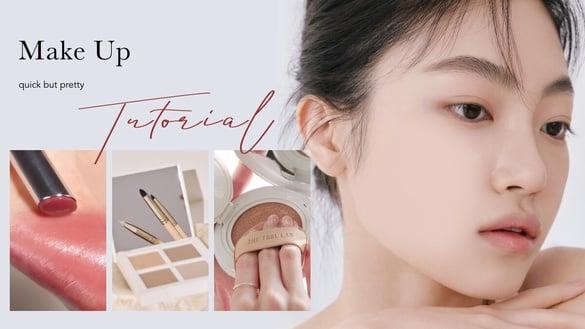 10分钟快速完妆！化妆师亲授日常通勤“伪素颜妆容”教学，粉嫩低妆感、眼妆两步骤完成