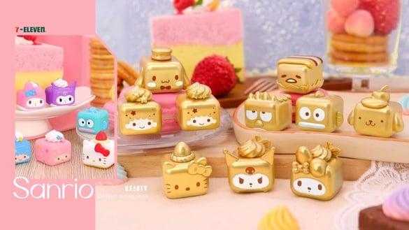 7-11“三丽鸥甜点系列公仔”盲盒登场！10位角色化身迷你豆，经典、金色、果冻30款看这