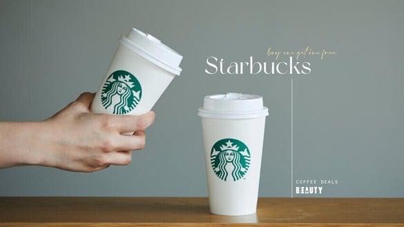 星巴克买一送一！星巴克咖啡饮品买一送一优惠限时2天开跑，咖啡控快收优惠