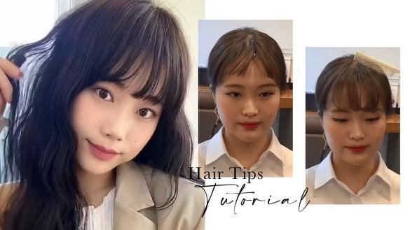 神简单浏海发流矫正技巧！夹子整理更适合新手，浏海不分岔、不开花，蓬松感更持久