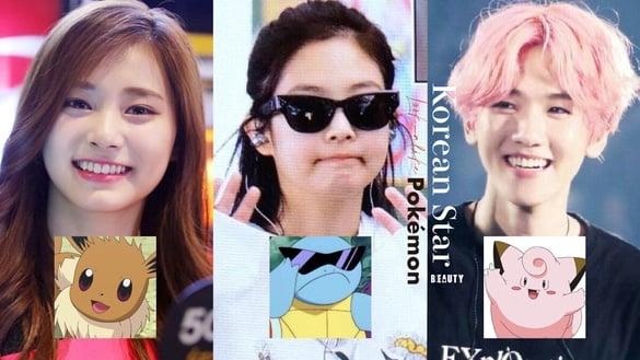 8韩星撞脸宝可梦！Jennie被封“人间杰尼龟”，金希澈发型竟神似“传说中的宝可梦”