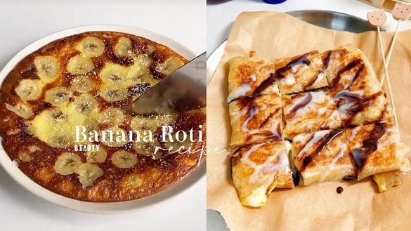 “香蕉煎饼”食谱＆做法！香蕉煎饼皮改用“这个”更方便，有手就会做、5分钟就上桌！