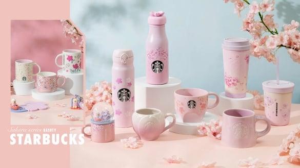 樱花杯来了！星巴克樱花周边现身，樱花马克杯、春日赏樱熊宝宝必收！再推粉红樱花单品