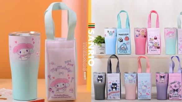 7-11“三丽鸥保温杯提袋组”开卖！KITTY、美乐蒂、酷洛米、酷企鹅和人鱼汉顿6款超欠收