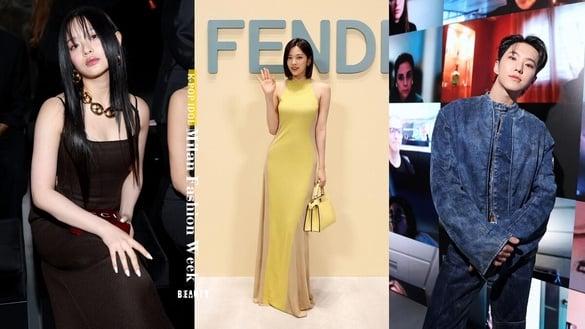 “2024秋冬米兰时装周”出席Kpop偶像：安俞真遭设计师摸臀惹议，她被嘲像穿盗版！