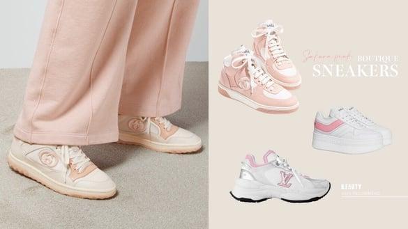 2024春天“樱花粉精品运动球鞋”9款推荐：香奈儿、LV…粉嫩度超标，厚底腿细款先收！