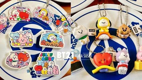 BT21粉丝冲藏寿司！藏寿司“宇宙明星BT21 ”扭蛋来了，全15款扭蛋超萌BT21 粉丝必收