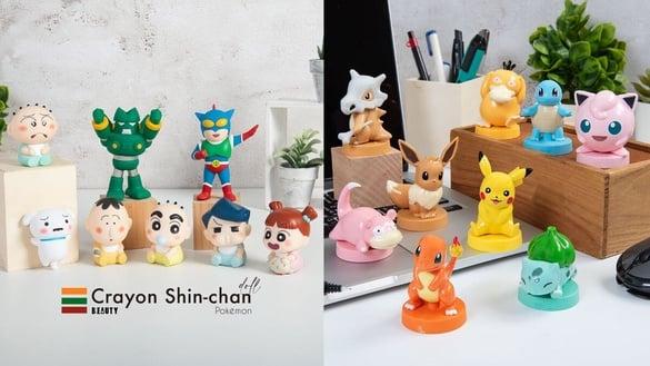 7-11“蜡笔小新与好朋友公仔”开卖！8款化身成宝宝太萌，还有宝可梦造型印章公仔必收
