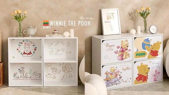 7-11“小熊维尼周边”疗愈登场！维尼双层木门柜、保鲜盒6入组超实用，维尼行动充必收