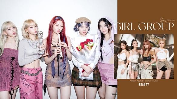 2024第一季“Kpop女团YouTube搜索量”TOP10：BLACKPINK仅第十，HYBE成新女团名家