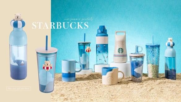星巴克买一送一！星巴克夏新品登场，超萌泳圈熊熊环保杯必收，再推买一送一、折30优惠