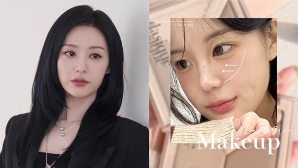 扁平阔面脸变高级！《泪之女王》金智媛高光修容技巧必学，五官变精致、轮廓紧实膨润