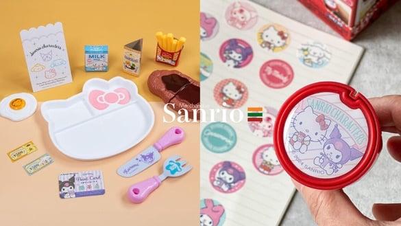 7-11“三丽鸥印章贴纸机”开卖！KITTY、酷洛米等40款不同图案，再推三丽鸥KITTY餐盘组