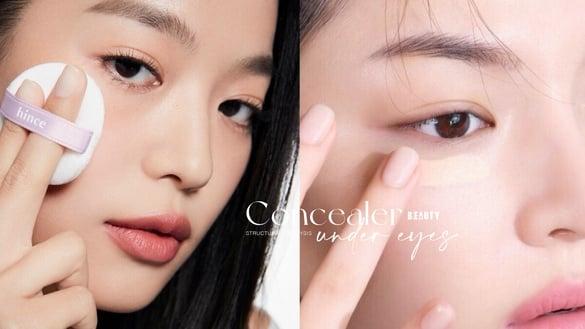 眼下遮瑕更干净！结构解析黑眼圈/泪沟/眼袋遮瑕技巧，先校色后粉底、腮红定妆更自然