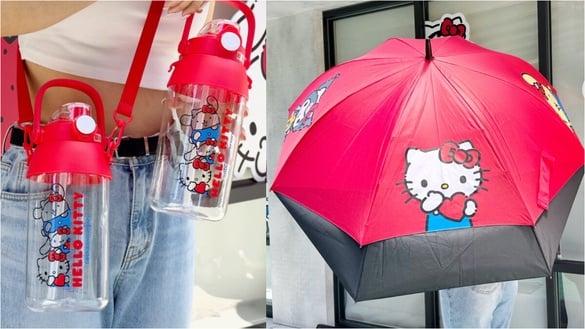 Kitty在屈臣氏！屈臣氏“Hello Kitty集点”Kitty水壶、手机挂绳99元起再享买一送一