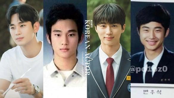 《背着善宰跑》边佑锡从小帅到大！8男神“毕业旧照”，金秀贤帅翻，南柱赫却差很大？