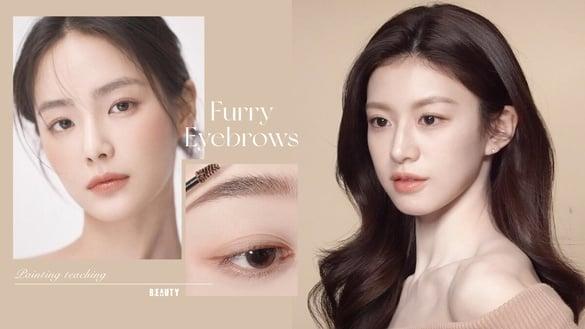 淡妆感“毛茸眉”这样画！淡化眉色+模糊眉型是重点，眉毛柔和自然、伪素颜更美又减龄