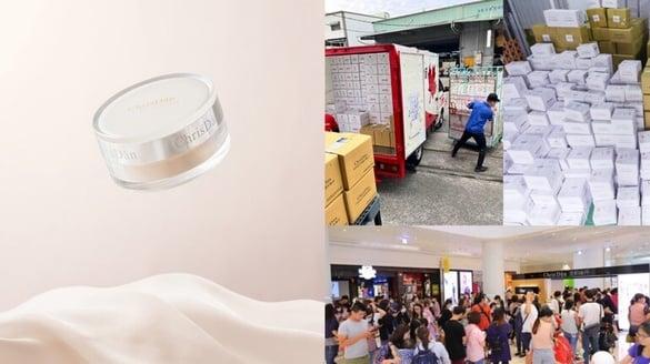 超扯断货传说！克莉丝丹“神级光圈蜜粉”不脱妆爆红，每月卖出3座101、粉丝一箱箱狂搬