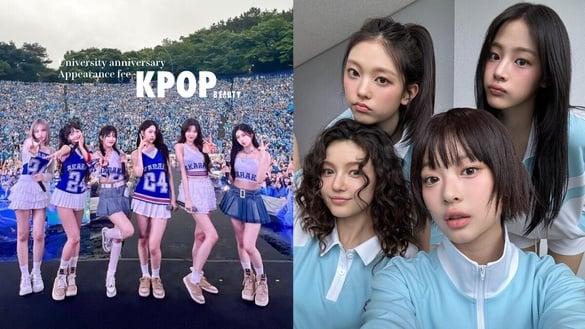 韩网热议“Kpop艺人大学校庆出演费”TOP7：NewJeans校庆收益全捐出，他是大学生最爱！