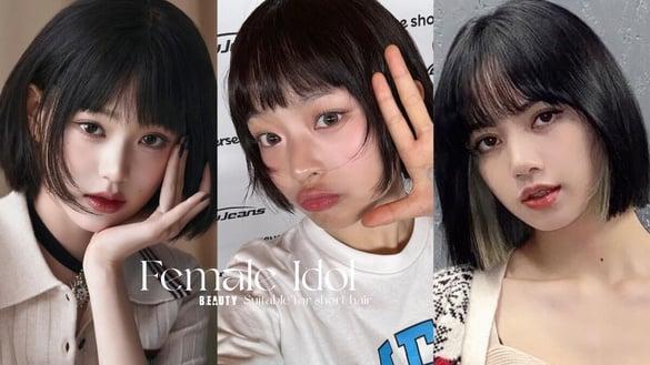 十位超适合短发的女偶像：NewJeans Hanni不修边短发灵气满满，她比漫画人物还精致