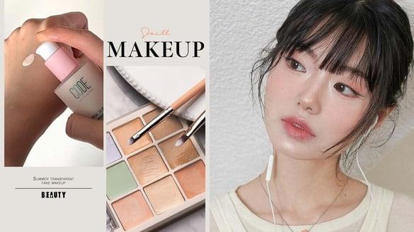 夏天“轻透伪素颜”底妆技巧！善用“粉底混合比例”，提升肌肤原生感、干净又持妆