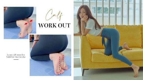 小腿肌怎么瘦？练出足底肌力是关键，压脚背瘦小腿运动两周有感，拉长腿肌、小腿更纤细