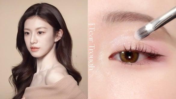 韩星都在画“发光泪沟”！泪沟高光提亮画法教学，面部轮廓更平整饱满，缩短中庭更减龄