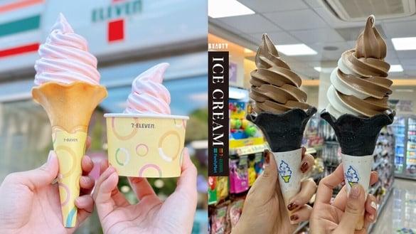 买一送一！全家“比利时巧克力霜淇淋”限定回归再享买一送一，7-11霜淇淋半价开吃