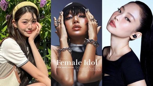 2024“美国YouTube搜索量”TOP10女偶像：Jennie、Lisa抢一，四代女团欧美依旧红！