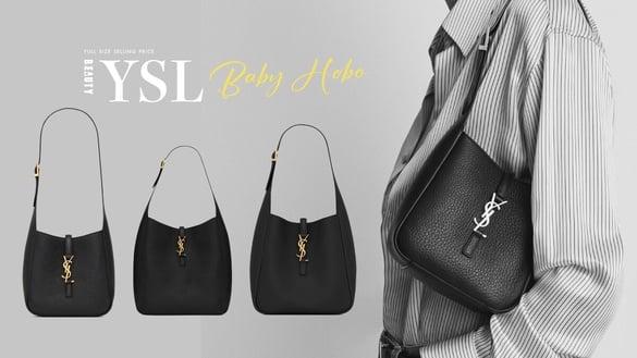Saint Laurent推全新LE 5 À 7 baby Hobo包！官网三大尺寸＋售价整理，迷你号实用能装