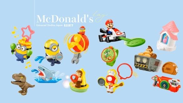 麦当劳联名日本环球影城12款玩具来了！超人气玛利欧、小小兵必收藏！快冲日本麦当劳