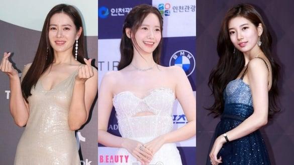 润娥青龙美成仙！红毯美成经典的韩剧女星，孙艺珍、秀智美出天际，金憓秀更是堪称传奇