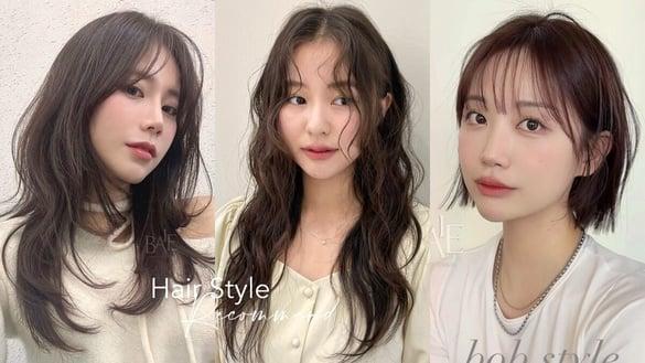 2024秋季韩系发型趋势！高层次水母头、原生感羊毛卷慵懒浪漫，这款中短发显瘦又减龄