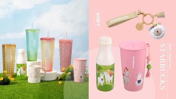 星巴克“羊驼造型杯”系列登场，羊驼马克杯、羊驼冷水壶必买，再收星巴克买一送一优惠