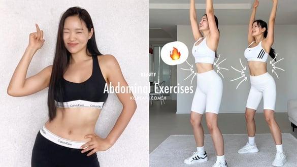 高强度瘦小腹运动！韩国网美教练虐腹、瘦腰间肉运动，两周有感小腹肥肉瘦一圈