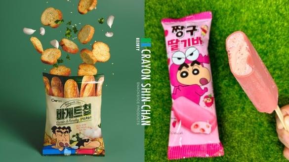 蜡笔小新粉丝开吃！全家独家开卖蜡笔小新大蒜面包饼干、蜡笔小新草莓雪糕，再享优惠！