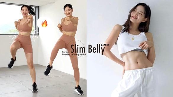 14天瘦小腹有感！7款韩国教练“高强度虐腹”运动，小腹肚肉瘦一圈、腰间肉变纤细