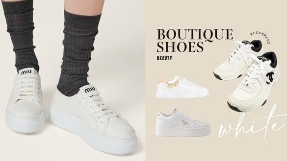 2024经典入门“精品小白鞋”TOP10：Miu Miu、Prada无痛增高，LV Trainer首度出女款！