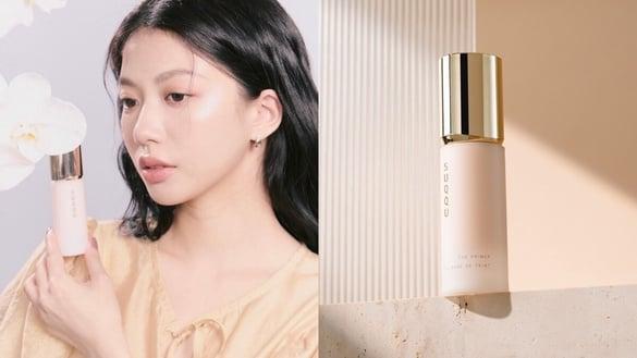 简直液态宝石!SUQQU全新“绝致艳泽妆前乳”内建高奢光,层叠技巧解锁原生感奶油底妆