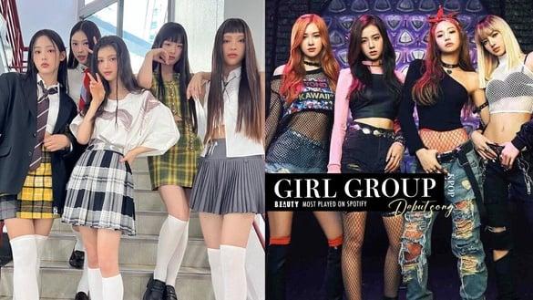 Spotify播放量最高的Kpop女团出道曲TOP6：她们唯一两首上榜，HYBE女团出道全是神曲！