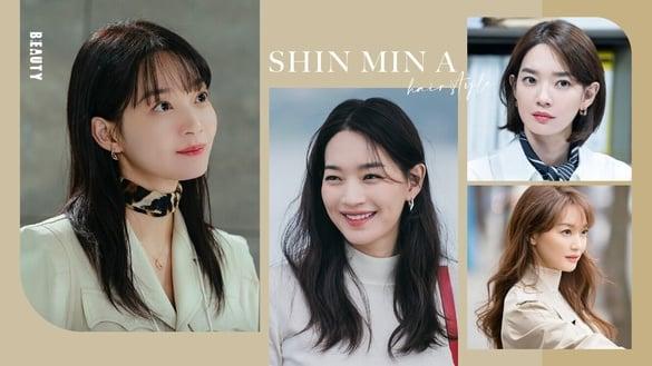 《因为不想吃亏》申敏儿发型范本！及肩层次剪、薄浏海修饰颧骨脸型，这款卷发又甜又嫩