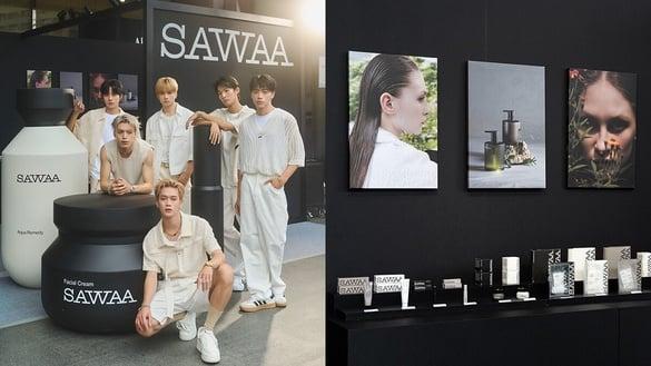 纯净极简保养品牌SAWAA邀请OZONE担任一日店长!与粉丝分享日常中疗愈的美好时光